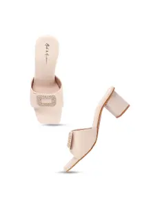 Mast & Harbour Party Block Sandals with Buckles