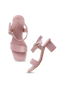 Mast & Harbour Party Block Sandals with Buckles