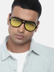 Fastrack Men Aviator Sunglasses with UV Protected Lens P358YL5V