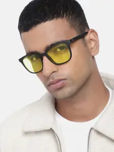 Fastrack Men Wayfarer Sunglasses with UV Protected Lens P418YL5V