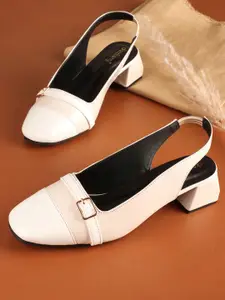 DressBerry Women Block Heel Mary Janes