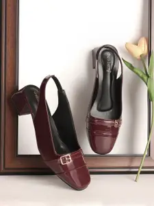 DressBerry Women Block Heel Mary Janes