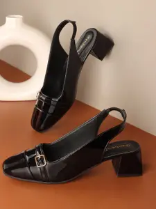 DressBerry Women Block Heel Mary Janes