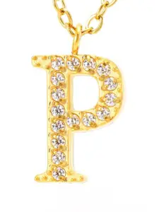 ZAISHA 18K Gold-Plated Contemporary Pendant With Chain