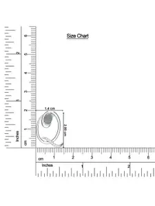 Kicky And Perky 925 Sterling Silver Rhodium-Plated Q Pendant with Labradorite & Moissanite