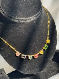 The Jewellery Tale Brass Gold-Plated Necklace