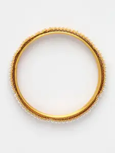 Anouk Women Set of 4 Gold-Plated Pearl Handcrafted Traditional Bangles