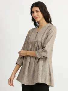 Pink Fort Cotton Longline Top