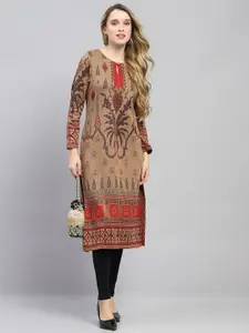 Monte Carlo Embroidered Woollen Straight Kurta