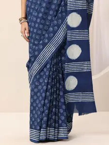 Libas Ethnic Motifs Printed Saree With Blouse