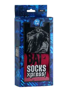 SocksXpress Justice League Batman Pack of 2 Men Crew Socks
