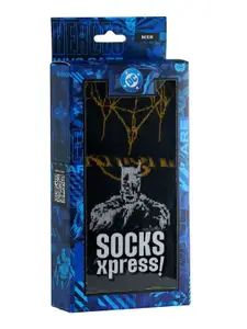 SocksXpress Justice League Batman Pack of 3 Men Ankle Socks