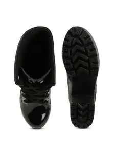 STRASSE PARIS Women Ankle Length Lace Up Heeled Boots