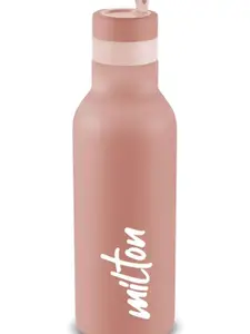 Milton Smarty 600 Beige 24 Hours Hot and Cold Thermosteel Water Bottle 490 ml