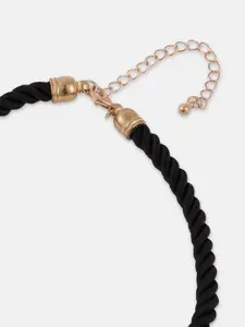 SOHI Gold-Plated The Ubud Rope Circular Pendant