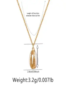 AQUASTREET18K Gold Plated Waterproof Anti-Tarnish Cowrie Shell Pendant Necklace