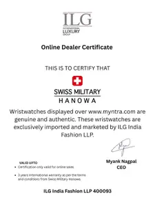 SWISS MILITARY HANOWA Men Patterned Dial & Stainless Steel Automatic Swiss Made Watch