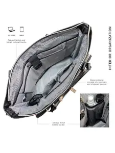 Kenneth Cole Set Of 2 Textured Hard-Sided Trolley Bags & Chelsea Laptop Handbag