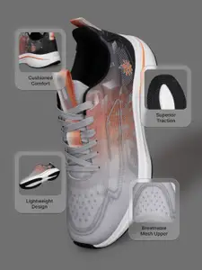 CULT Men's Xypher Running Shoes - D.Grey/Orange