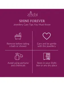 Zisthi 925 Sterling Silver Cubic Zirconia Studded Contemporary Pendants