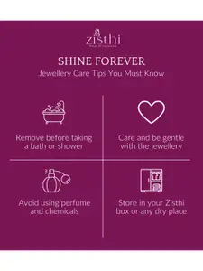 Zisthi 925 Sterling Silver Cubic Zirconia Studded Contemporary Pendant