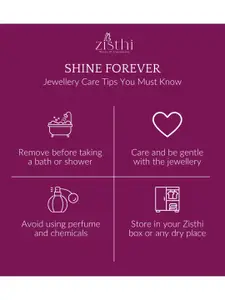 Zisthi 925 Sterling Silver Cubic Zirconia Studded Butterfly Shaped Pendants