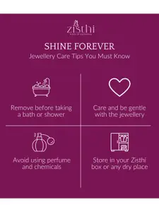 Zisthi 925 Sterling Silver Cubic Zirconia Studded Butterfly Shaped Pendants