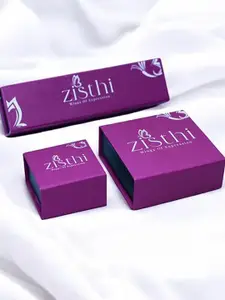 Zisthi 925 Sterling Silver Cubic Zirconia Studded Heart Shaped Pendant With Chain