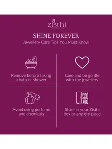 Zisthi 925 Sterling Silver Cubic Zirconia Studded Butterfly Shaped Pendants