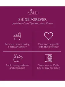 Zisthi 925 Sterling Silver Cubic Zirconia Studded Contemporary Pendant