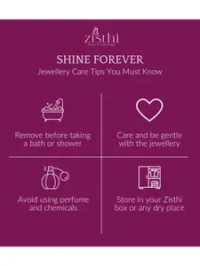 Zisthi 925 Sterling Silver Cubic Zirconia Studded Pendants