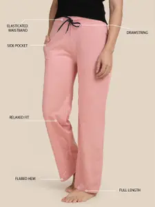 Kryptic Women Pure Cotton Relaxed-Fit Lounge Pants