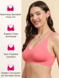 Tweens Invisi-Fit Women Cotton Spandex Non-Padded Bonded Seamless Bra