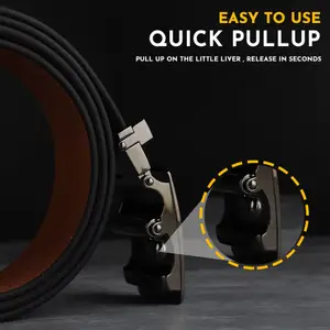 LOOPA Men Textured Leather Belt