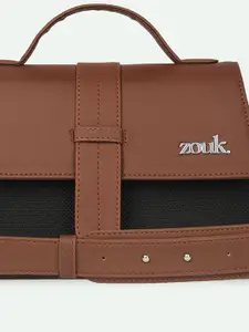 ZOUK Kriti Sanon - Jet Black Iconic Evening Structured Satchel