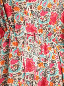 ETC Floral Print Long Kaftan Nightdress