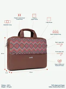 ZOUK Unisex Arin Laptop Bag - Gwalior Weaves
