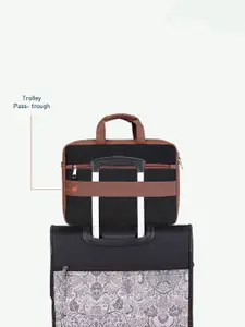 ZOUK Unisex Colourblocked Arin Laptop Bag