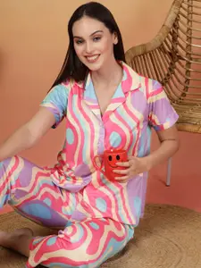 ETC Women Printed Night suit