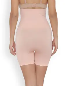 Clovia Women Peach Tummy & Thigh Shapewears SW0025R16