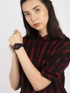 Fastrack Trendies Women Black Analogue watch NL68006PP01