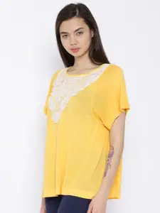 Sera Women Yellow Solid Top
