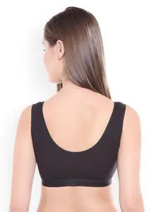 Bodycare Pack of 3 Black Seamless Sports Bras E1607BBB