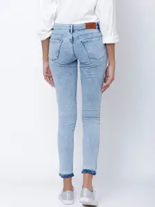 Tokyo Talkies Women Blue Super Skinny Fit Mid-Rise Clean Look Stretchable Jeans