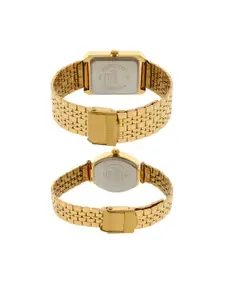 Sonata Men Champagne  His & Her  Analogue Watch Gift Set  NK70078083YM02