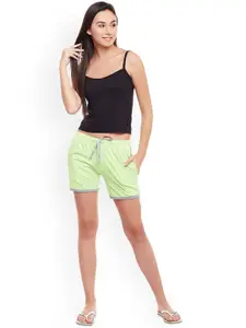 MACK JONNEY Pack Of 2 Lounge Shorts F7_GREEN_WHITE_02