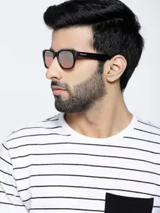 Fastrack Men Orange Square Sunglasses NBPC001OR32P