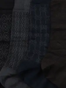 Bonjour Men Set of 4 Multicoloured Above Ankle-Length Socks