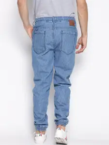 IVOC Men Blue Slim Fit Mid-Rise Clean Look Joggers