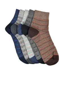 MARC Men Set of 5 Striped Ankle-Length Socks